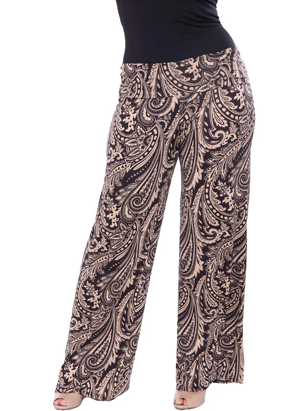 Extra Savings Plus Womens Printed Polyester Palazzo Pants