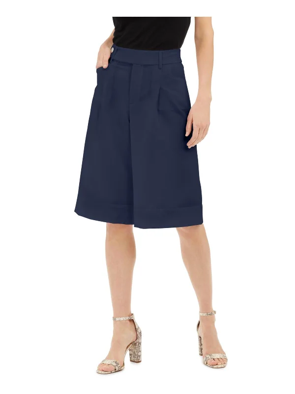 Seasonal Sale Womens Pleat Front High Rise Wide Leg Pants