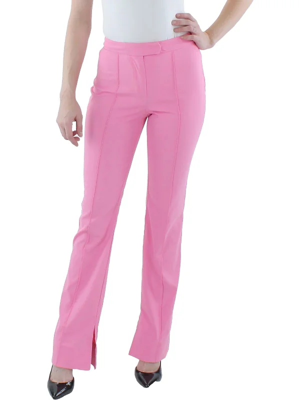 Buy More, Save More Carmine Womens Split Hems Pleated High-Waist Pants