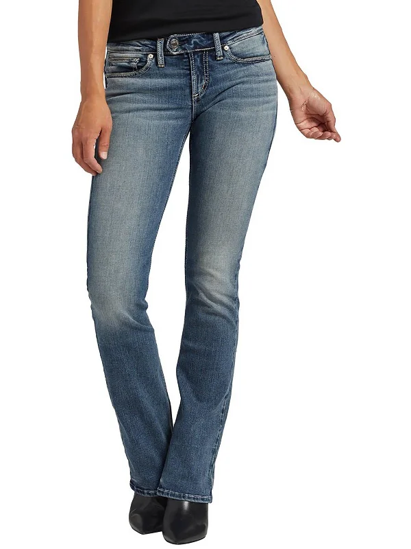 Weekend Shopping Bliss Tuesday Womens Low-Rise Slim Bootcut Jeans