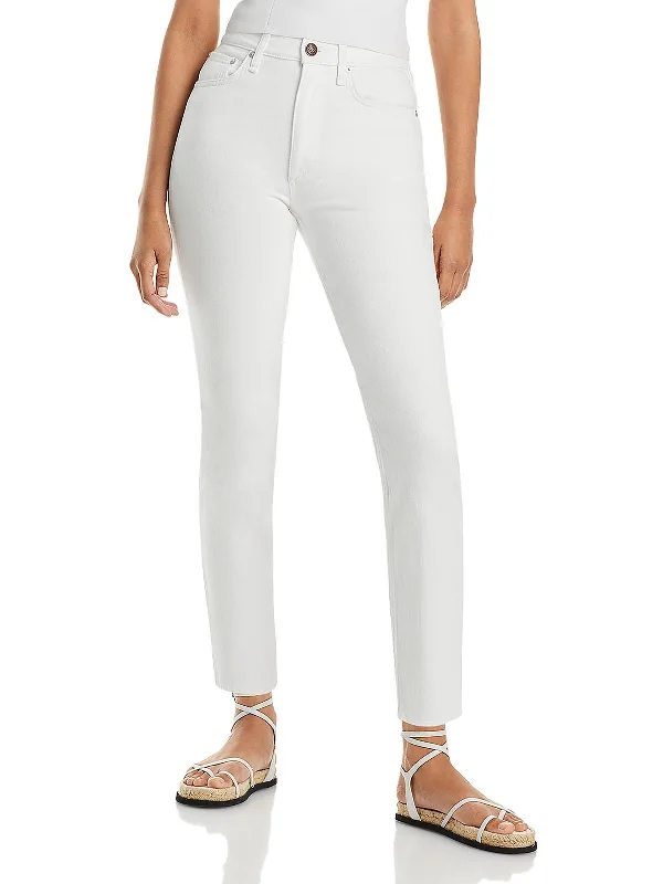 Steals and Deals Womens High Rise Slim Straight Leg Jeans