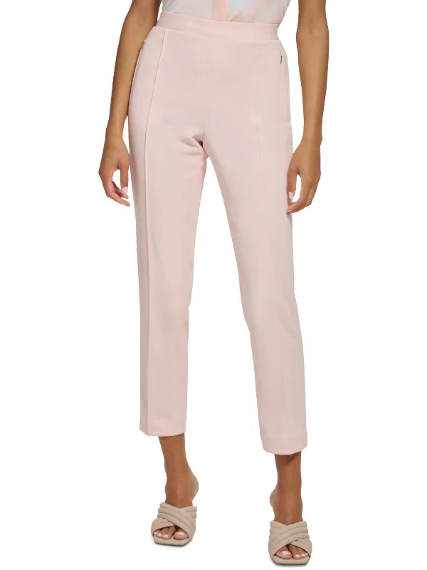 Bargain Prices Womens High Rise Pintuck Straight Leg Pants