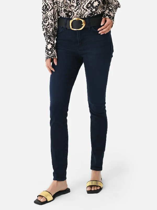 Deal Mania Le High Skinny Jean In Onyx Indigo