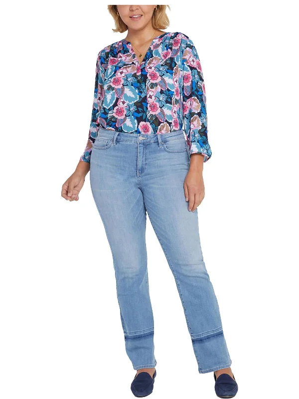 Weekend Specials to Grab Plus Womens High Rise Light Wash Bootcut Jeans