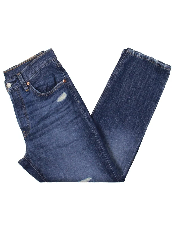 Super Bargain 501 Womens Denim Medium Wash Cropped Jeans