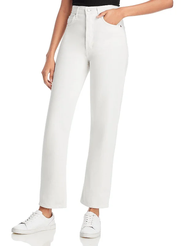 Sale Event Womens Knit Denim Straight Leg Jeans