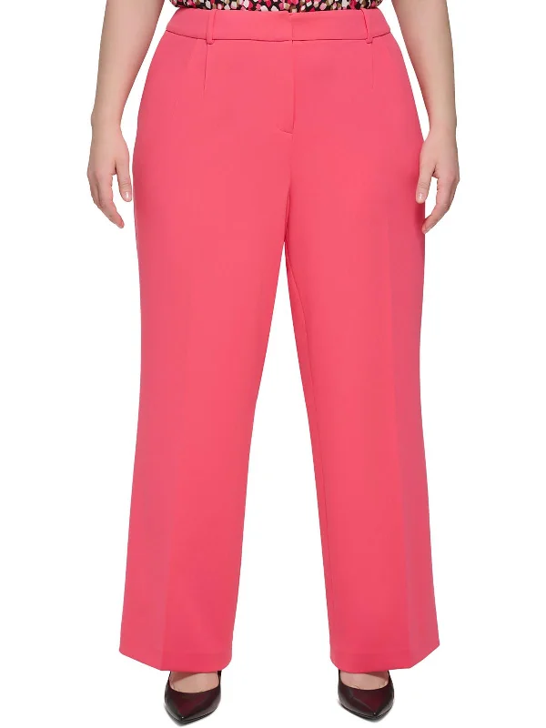 Weekend Deals That Amaze Plus Womens Scuba Crepe Wide Leg Pants