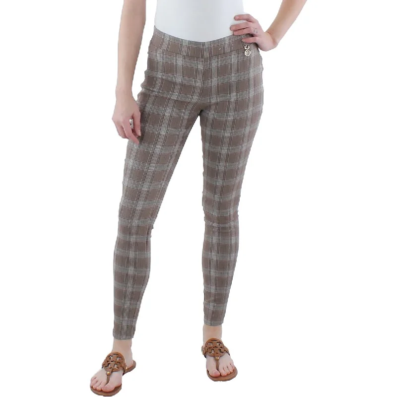Grand Opening Sale Womens Plaid Cropped Ankle Pants