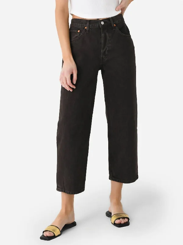 Limited Availability Loose Crop Jean In Cocoa