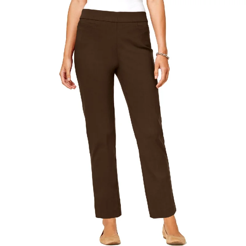 Weekend Specials to Grab Womens Modern Fit Pull On Ankle Pants