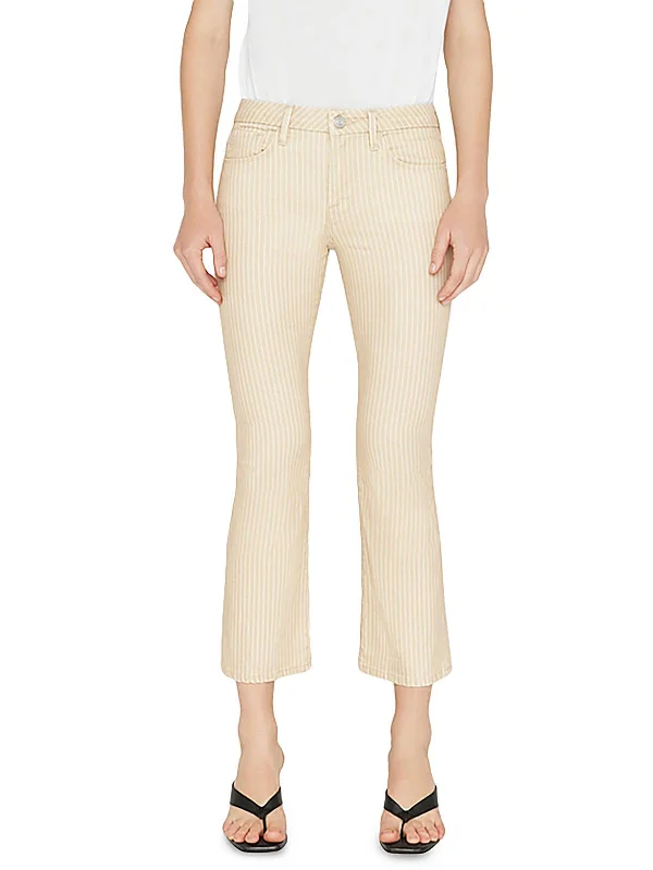 Great Bargains Womens Striped Denim Bootcut Pants