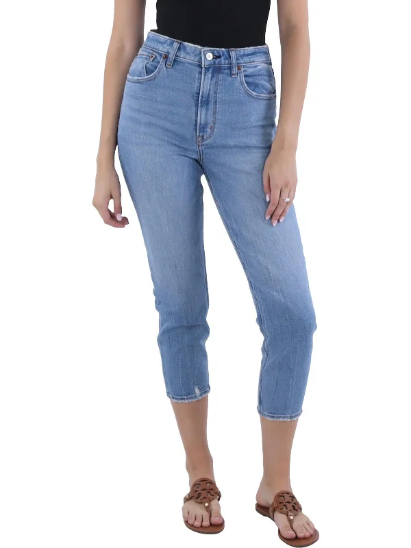 Bargain Prices Womens High Rise Light Wash Mom Jeans