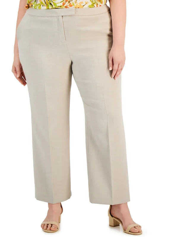 Special Price Plus Womens High Rise Stretch Straight Leg Pants