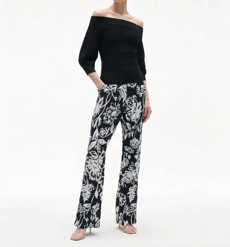 Huge Savings Hadley Pant In Porcelain Floral Black