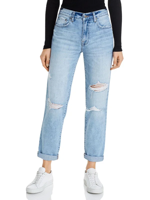 Weekend Deals That Spark Presley Womens Denim Light Wash Boyfriend Jeans