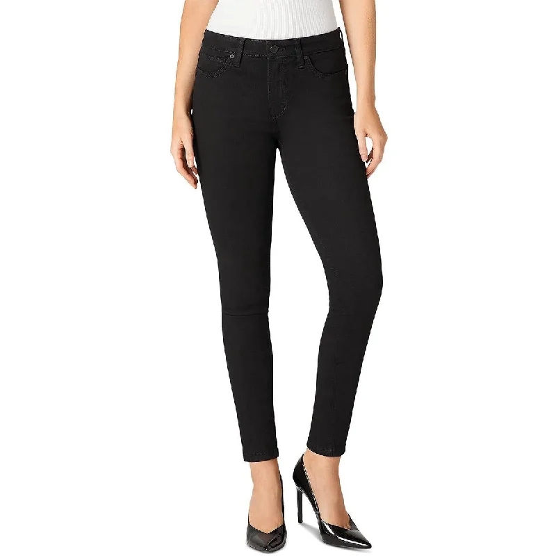 Hurry In Womens Ankle Mid Rise Skinny Jeans