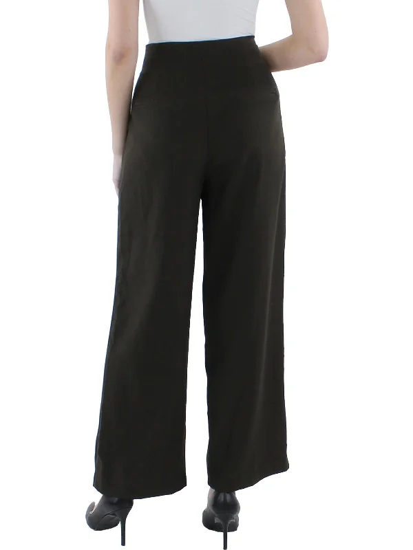 Savings Galore Marielle Womens Pleated Wide Leg High-Waist Pants