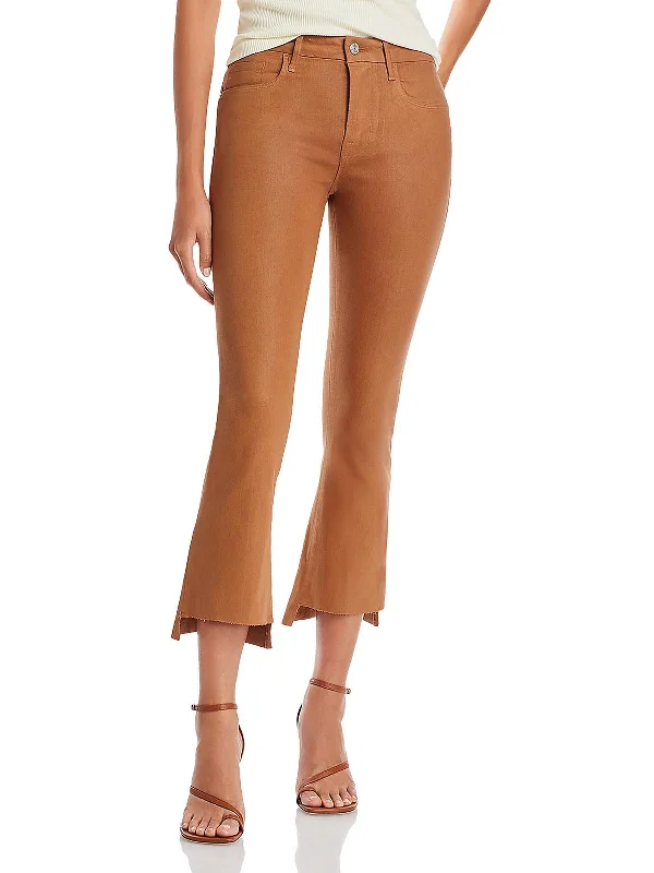 Limited Time Offer Womens Bootcut Mid-Rise Cropped Pants