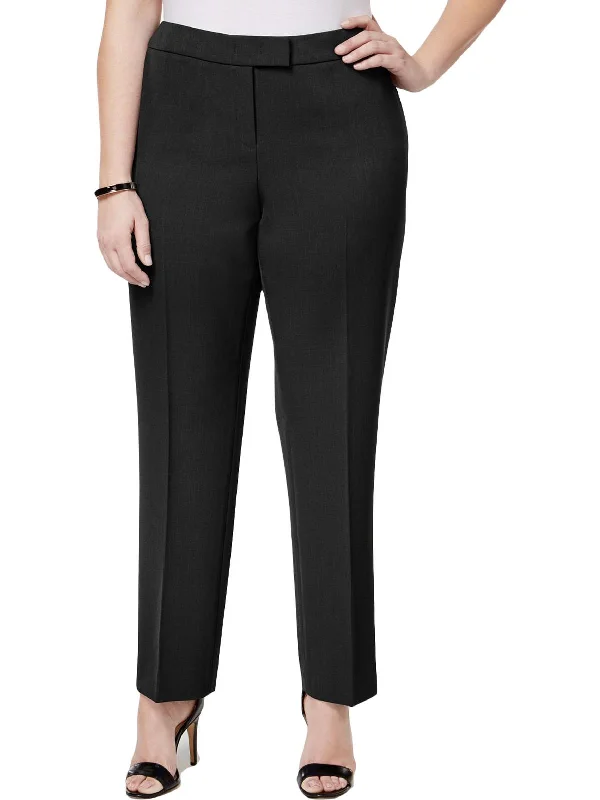 Price Slash Plus Womens Ankle Formal Straight Leg Pants