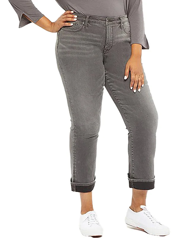 Savings Spectacular Plus Barbara Womens Ankle Slimming Bootcut Jeans