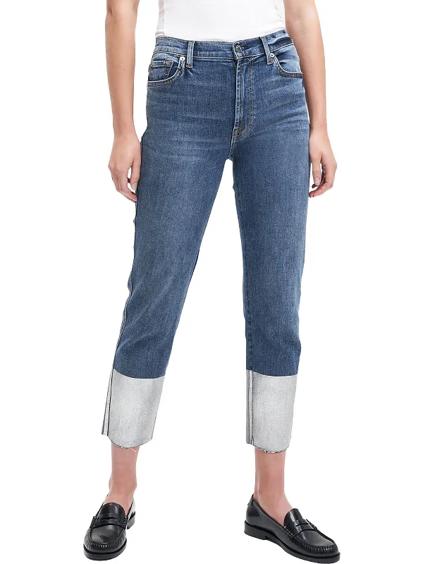 Weekend Bargains to Enjoy Bair Authentic  Womens High Waist Cropped Straight Leg Jeans