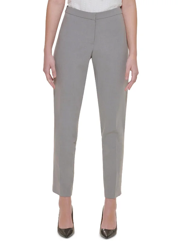 Discount Deals Womens Mid-Rise Solid Ankle Pants