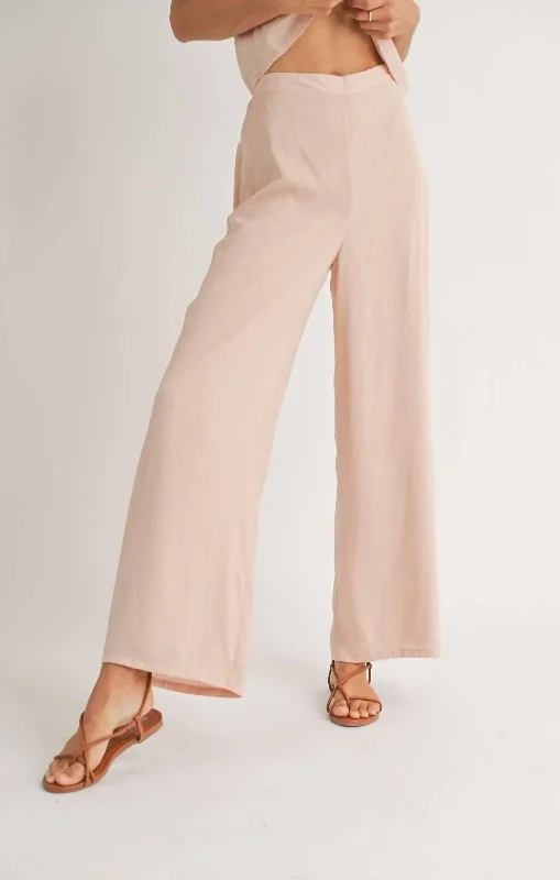 Holiday Sale Fast Lane Wide Leg In Blush