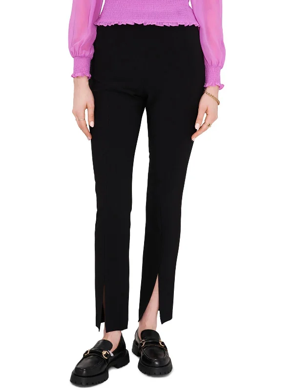 Overstock Womens Front Slit High Rise Ankle Pants