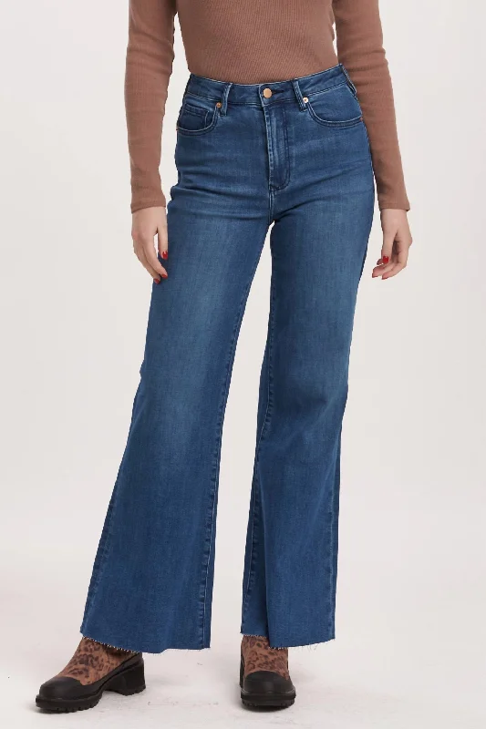 Value Deals High Rise Fiona Wide Leg Jeans In Violet Blue