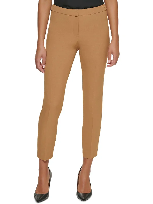 Weekend Specials to Indulge In Petites Womens Tapered Leg Mid-Rise Ankle Pants