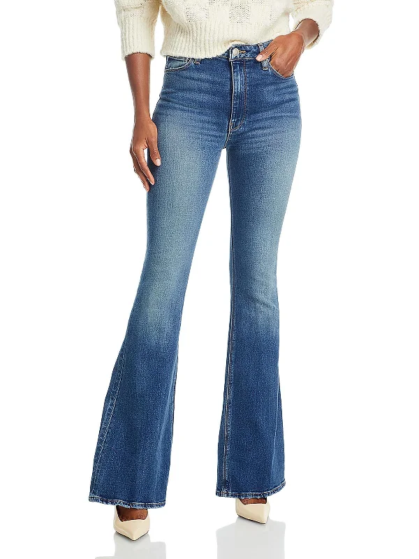 Special Buy Womens High Rise Faded Flare Jeans