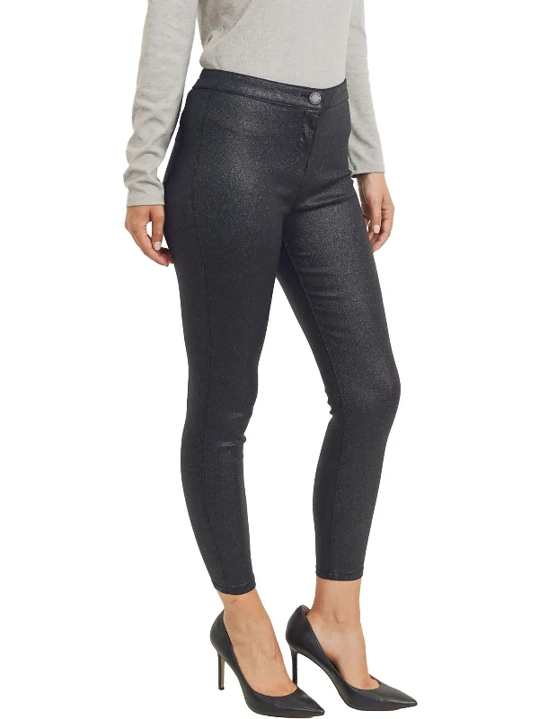 Bonus Savings Womens Sparkle Pockets Ankle Pants