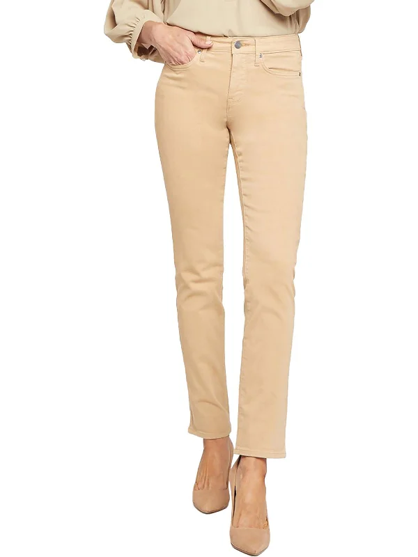Bargain Blast Sheri Womens Straight Leg Stretch Slim Jeans