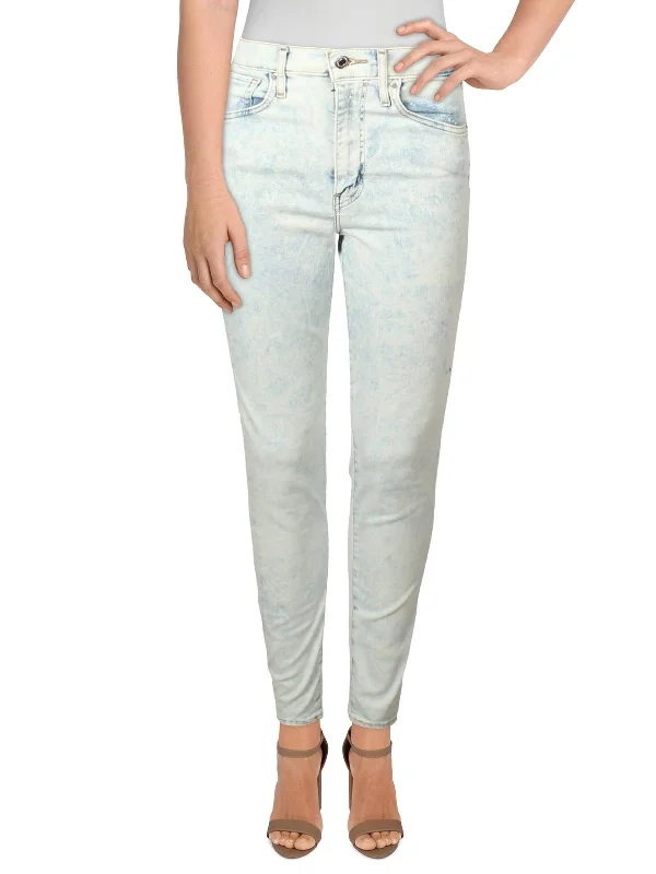 Super Savings Mile High Womens Denim Faded Skinny Jeans