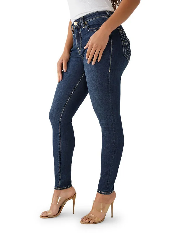 Unbeatable Prices Halle Womens High-Rise Dark Wash Skinny Jeans