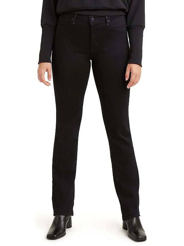 Referral Discount 314 Womens Mid-Rise Tummy Slimming Straight Leg Jeans