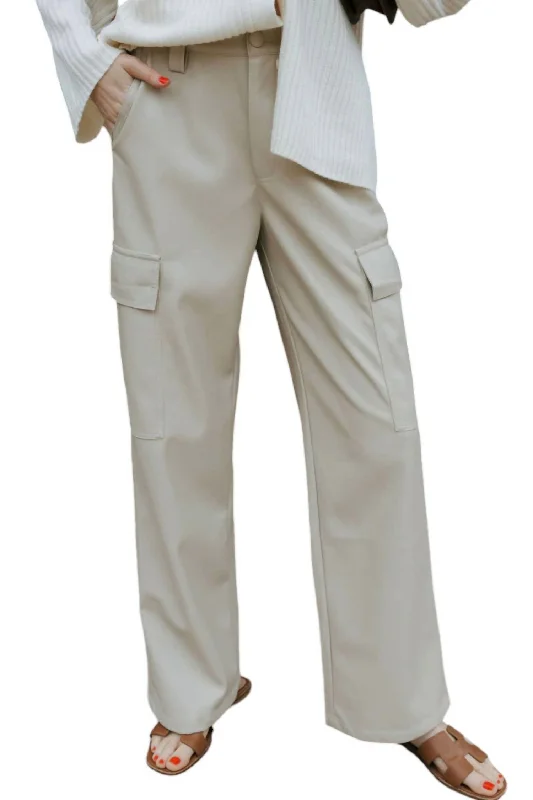Price Slash Cargo Pants In Stone