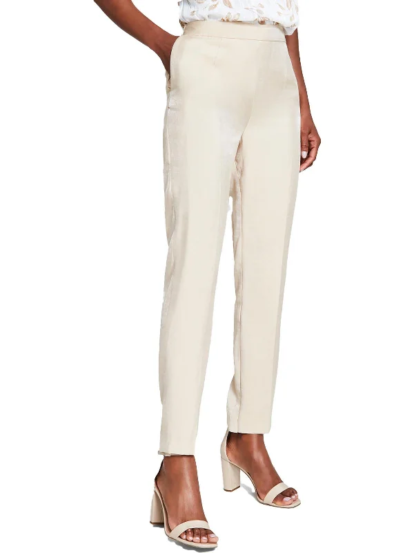 Weekend Savings Spree Womens High Rise Shimmer Trouser Pants