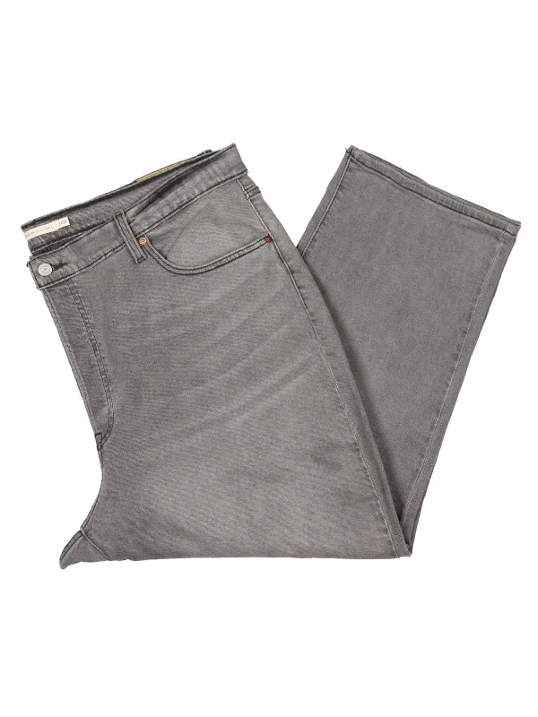 Now or Never Plus Womens Straight Leg Ribcage Ankle Jeans