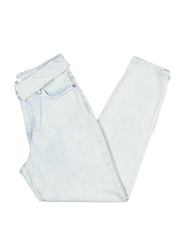 Bargain Bin Womens High Rise Light Wash Ankle Jeans
