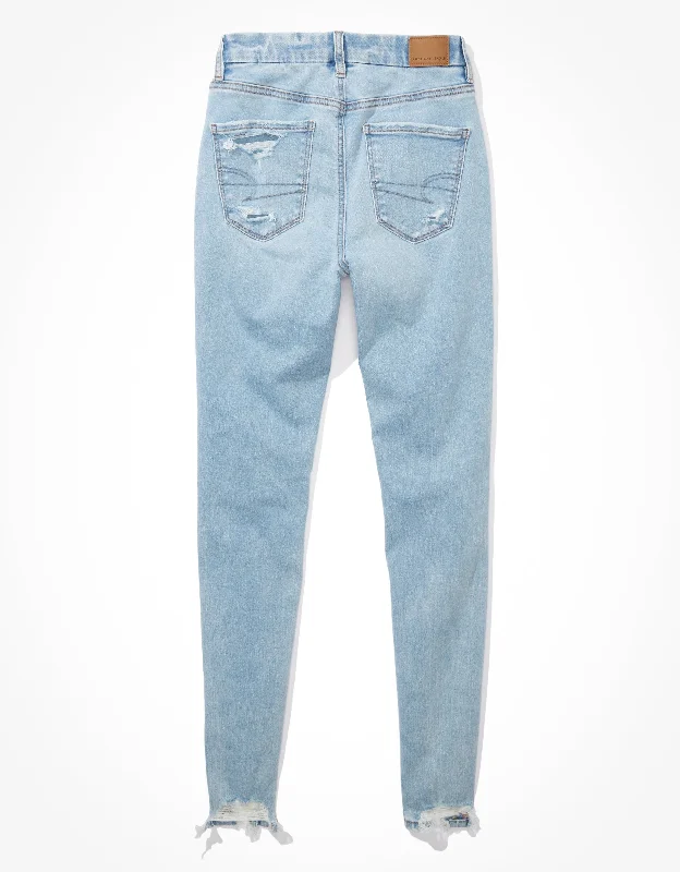 Blowout Sale AE Ne(x)t Level Ripped Curvy High-Waisted Jegging