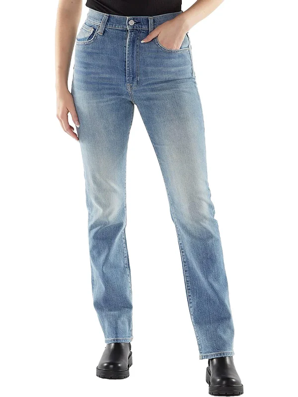 Weekend Deals to Make You Happy Womens High-Rise Faded Slim Jeans