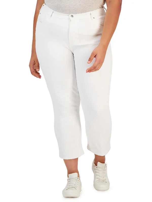 Warehouse Sale Plus The Retro Womens Denim Mid-Rise Straight Leg Jeans