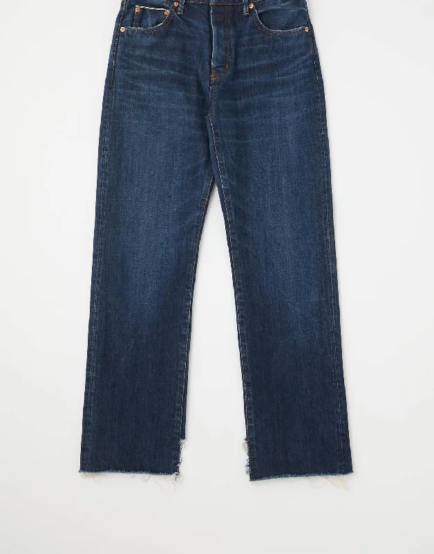 Seasonal Clearance Verde Straight Jean In Dark Blue