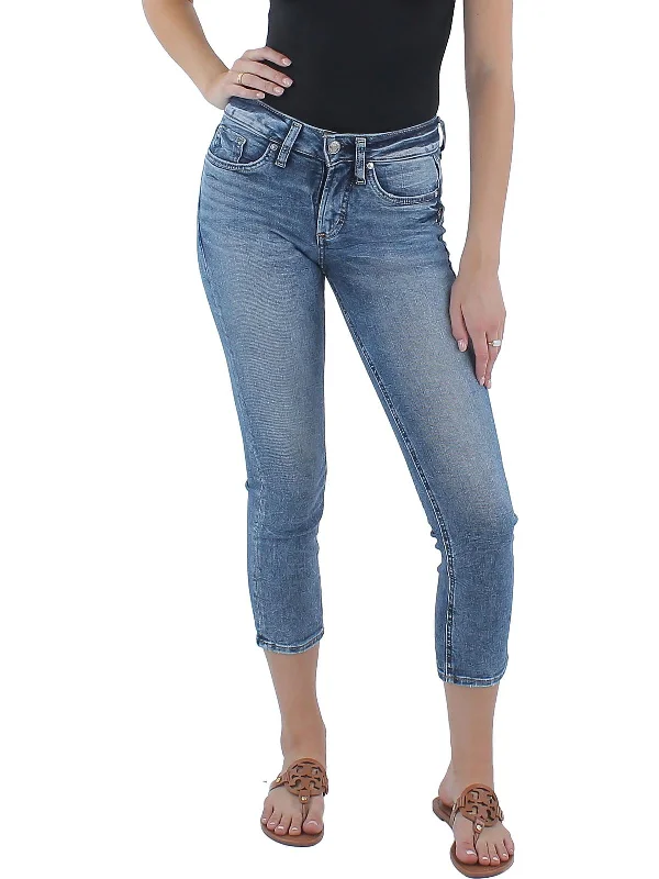 Special Promotion Britt Womens Low Rise Curvy Fit Capri Jeans