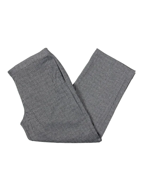 Savings Event Womens Herringbone Classic Fit Straight Leg Pants