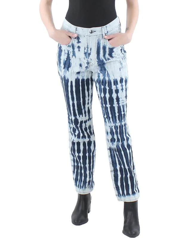 The Best Prices Vintage Shibori  Womens Tie-Dye Stretch Straight Leg Jeans