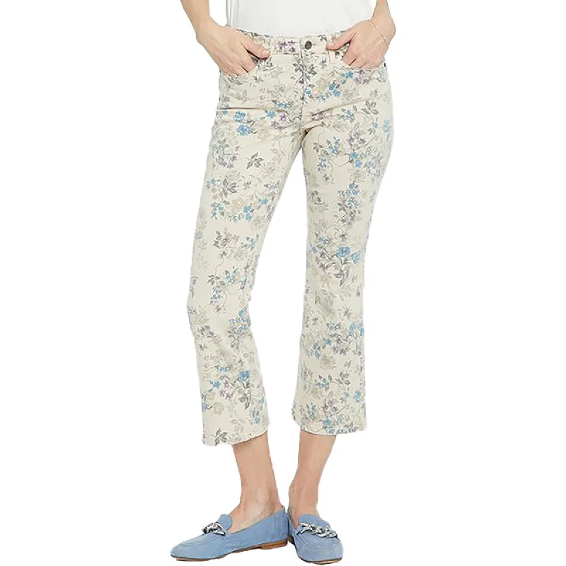 Epic Value Fiona Womens Mid Rise Flare Ankle Jeans