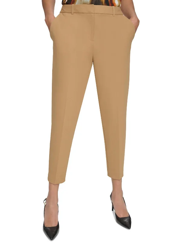 Early Access Womens Solid Polyester Ankle Pants