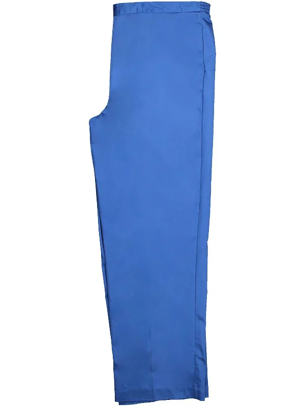 Final Markdown Plus High Impact Womens Solid Cotton Straight Leg Pants